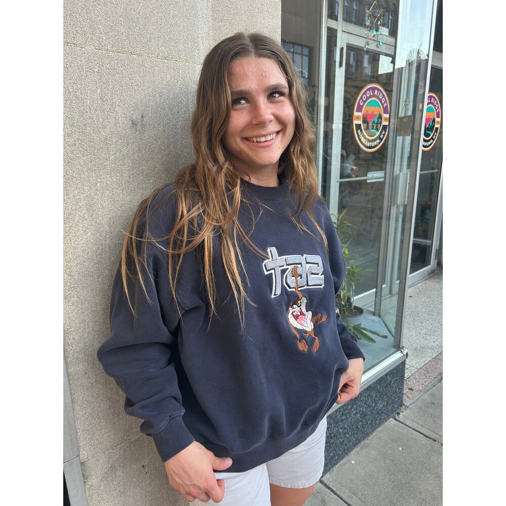 Vintage 90's Tazmanian Devil Looney Tunes Crewneck Size Medium